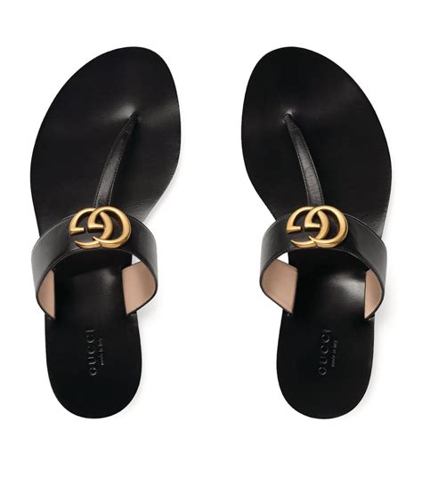 leather double g sandal guccigucci leather sandal with double g|gucci closed toe sandals.